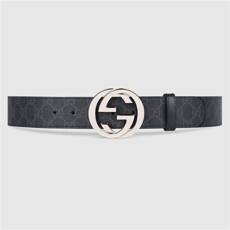 gucci courrier gg supreme belt|gucci belt with silver buckle.